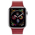 QIALINO Skórzany Pasek Loop do Apple Watch 38mm / 40mm czerwony