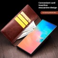 QIALINO Eleganckie Skórzane Etui do Samsung Galaxy S25+ czarne