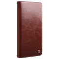 QIALINO Eleganckie Skórzane Etui do Samsung Galaxy S24+ brązowe