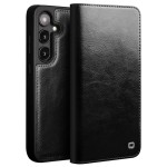 QIALINO Eleganckie Skórzane Etui do Samsung Galaxy S24+ czarne