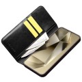 QIALINO Eleganckie Skórzane Etui do Samsung Galaxy S24+ czarne