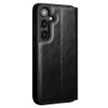 QIALINO Eleganckie Skórzane Etui do Samsung Galaxy S24+ czarne