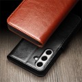 QIALINO Eleganckie Skórzane Etui do Samsung Galaxy S24 FE czarne