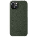 MELKCO Skórzane Etui Obudowa Plecki do iPhone 13 mini zielone