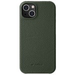 MELKCO Skórzane Etui Obudowa Plecki do iPhone 13 mini zielone