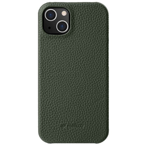MELKCO Skórzane Etui Obudowa Plecki do iPhone 13 mini zielone