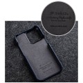 MELKCO Skórzane Etui Obudowa Plecki do iPhone 13 mini niebieskie