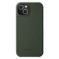 MELKCO Skórzane Etui Obudowa Plecki do iPhone 15 Plus zielone