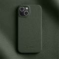 MELKCO Skórzane Etui Obudowa Plecki do iPhone 15 Plus zielone