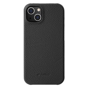 MELKCO Skórzane Etui Obudowa Plecki do iPhone 15 Plus czarne