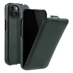 MELKCO MagSafe Skórzane Etui z Klapką do iPhone 14 Plus zielone