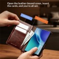 QIALINO Eleganckie Skórzane Etui do Samsung Galaxy Z Fold8 brązowe