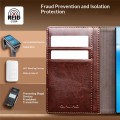 QIALINO Eleganckie Skórzane Etui do Samsung Galaxy Z Fold8 brązowe