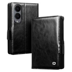 QIALINO Eleganckie Skórzane Etui do Samsung Galaxy Z Fold8 czarne