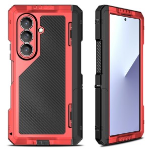 Mocne Pancerne Etui Antywstrząsowe do Samsung Galaxy Z Fold8 Ultra czerwone