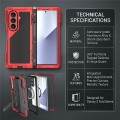 Mocne Pancerne Etui Antywstrząsowe do Samsung Galaxy Z Fold8 Ultra czerwone