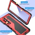 Mocne Pancerne Etui Antywstrząsowe do Samsung Galaxy Z Fold7 czerwone