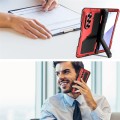 Mocne Pancerne Etui Antywstrząsowe do Samsung Galaxy Z Fold7 czerwone