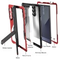 Mocne Pancerne Etui Antywstrząsowe do Samsung Galaxy Z Fold7 czerwone