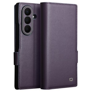 QIALINO Eleganckie Skórzane Etui do Samsung Galaxy Z Fold8 Ultra fioletowe