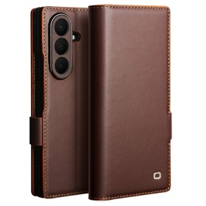 QIALINO Eleganckie Skórzane Etui do Samsung Galaxy Z Fold8 Ultra brązowe