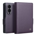 QIALINO Eleganckie Skórzane Etui do Samsung Galaxy Z Fold8 fioletowe