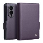QIALINO Eleganckie Skórzane Etui do Samsung Galaxy Z Fold8 fioletowe
