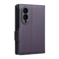 QIALINO Eleganckie Skórzane Etui do Samsung Galaxy Z Fold8 fioletowe