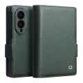 QIALINO Eleganckie Skórzane Etui do Samsung Galaxy Z Fold8 zielone