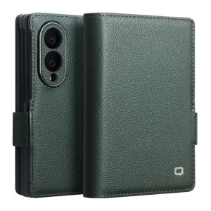 QIALINO Eleganckie Skórzane Etui do Samsung Galaxy Z Fold8 zielone