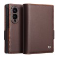 QIALINO Eleganckie Skórzane Etui do Samsung Galaxy Z Fold8 brązowe