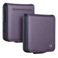 QIALINO Eleganckie Skórzane Etui do Samsung Galaxy Z Flip8 fioletowe