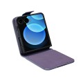 QIALINO Eleganckie Skórzane Etui do Samsung Galaxy Z Flip8 fioletowe