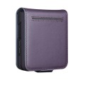 QIALINO Eleganckie Skórzane Etui do Samsung Galaxy Z Flip8 fioletowe