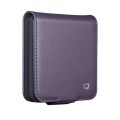 QIALINO Eleganckie Skórzane Etui do Samsung Galaxy Z Flip8 fioletowe