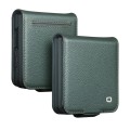 QIALINO Eleganckie Skórzane Etui do Samsung Galaxy Z Flip8 zielone