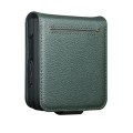 QIALINO Eleganckie Skórzane Etui do Samsung Galaxy Z Flip8 zielone