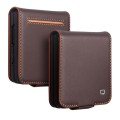 QIALINO Eleganckie Skórzane Etui do Samsung Galaxy Z Flip8 brązowe