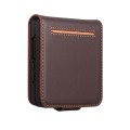 QIALINO Eleganckie Skórzane Etui do Samsung Galaxy Z Flip8 brązowe