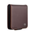 QIALINO Eleganckie Skórzane Etui do Samsung Galaxy Z Flip8 brązowe