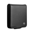QIALINO Eleganckie Skórzane Etui do Samsung Galaxy Z Flip8 czarne