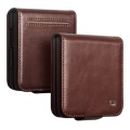 QIALINO Biznesowe Skórzane Etui do Samsung Galaxy Z Flip8 brązowe