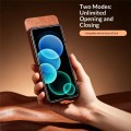 QIALINO Biznesowe Skórzane Etui do Samsung Galaxy Z Flip8 brązowe