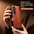 QIALINO Biznesowe Skórzane Etui do Samsung Galaxy Z Fold8 Ultra brązowe