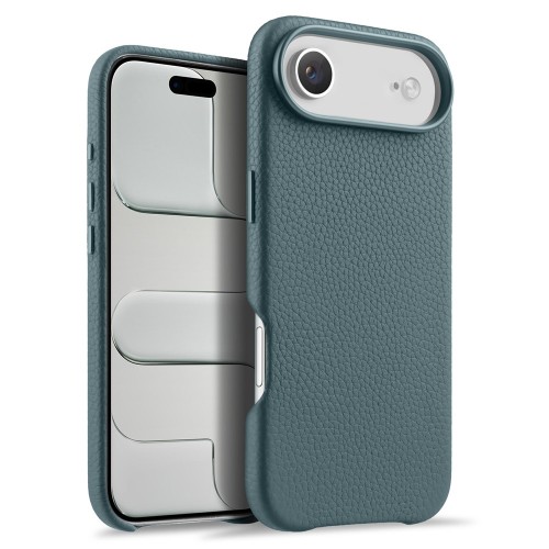 Skórzane Plecki Etui MagSafe Melkco do iPhone Air niebieskie