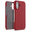 Skórzane Etui Plecki Melkco do iPhone 16 Plus MagSafe czerwone