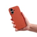 Skórzane Etui Plecki Melkco do iPhone 16 Plus MagSafe pomarańczowe
