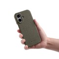 Skórzane Etui Plecki Melkco do iPhone 16 Plus MagSafe szare