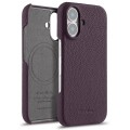 Skórzane Etui Plecki Melkco do iPhone 16 Plus MagSafe fioletowe