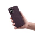 Skórzane Etui Plecki Melkco do iPhone 16 Plus MagSafe fioletowe